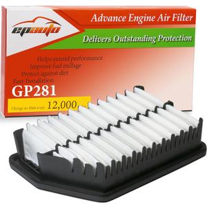 EPAuto GP281 (28113-3X000) Engine Air Filter Replacement for Hyundai Elantra (2011-2016), Kia Forte (2014-2018), Tucson Gas (2010-2015), Creta (2021-2025), Sportage 2.4L (2011-2016), Rondo (2014-2017)