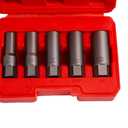 5PCS Spiral Type Deep Bolt Extractor Set,Spark Plug Extractor Set,Lug Nut Extractor Set for Removing Deeply trapped and Broken Bolts, Studs, Fittings, Threaded Pipes and Pins