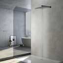 16 Inch Square Stainless Steel Shower Head Rain Style Large Shower Head Matte Black High Pressure