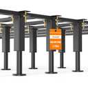 6PCS Adjustable Height Bed Support Legs, Heavy Duty Metal Bed Frame Support Legs, 7.3-12 inch Furniture Risers Replacement with Non-Slip Base for King Queen Slats/Furniture/Table/Couch/Sofa/Dresser