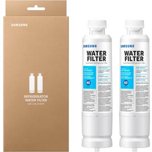 Samsung HAF-CIN-2P/EXP Genuine Refrigerator Water Filter, Reduces 99% of Harmful Contaminants for Clean, Clear Drinking Water, 6-Month Life, Easy Install, Pack of 2