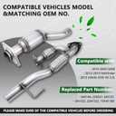 Rear Catalytic Converter Flex Pipe Compatible with 2013 2014 2015 2016 2017 2019 Pathfinder, 2014-2020 QX60, 2013 Infiniti JX35 V6 3.5L, Replace# 15H41189