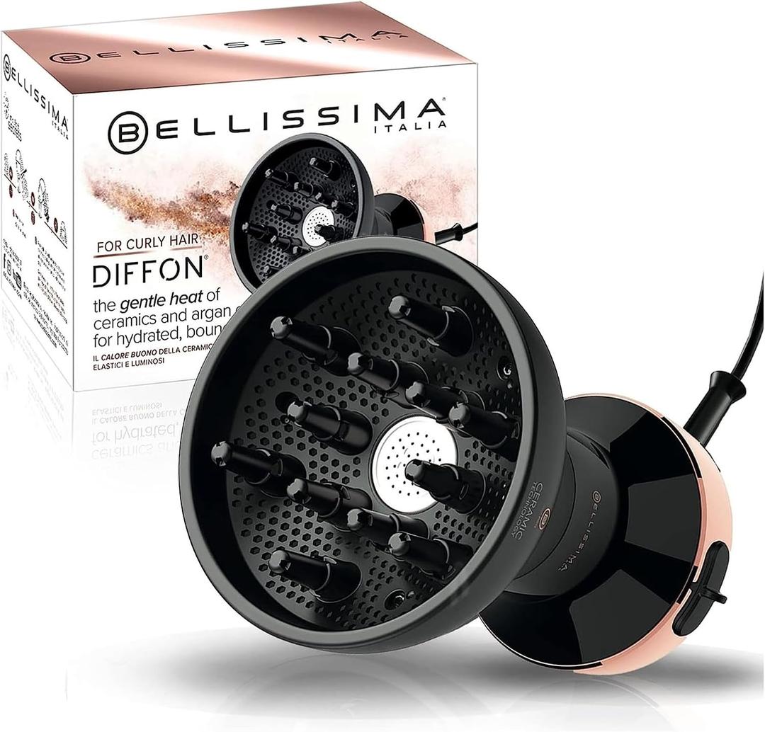 Bellissima Italia Hair Diffuser Diffon Ceramic Curly Hair Dryer with Argan Oil - DF1 5000