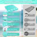 Inflatable Floating Dock Air Dock Platform, 6ft Non-Slip Floating Island Raft Water Mat, Lake Floats for Adults, Pool Beach Ocean