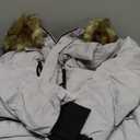 Women's Winter Thickened Down Jackets Long Down Coats Warm Parka with Hood (2X-Large, Fur Grey)