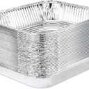 Stock Your Home 9x13 Aluminum Pans (20 Pack) - Disposable & Recyclable Foil Tray- Half Size Steam Table Deep Pans - Tin Foil Pans for Cooking, Heating, Storing, Prepping Food, BBQ, Grilling, Catering