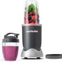 nutribullet Personal Blender for Shakes, Smoothies, Food Prep, and Frozen Blending, 24 Ounces, 600 Watt, Gray, (NBR-0601) (Two Cups, Grey)