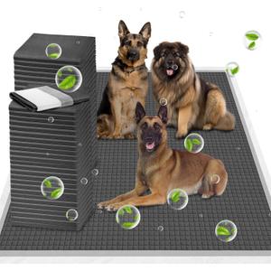 ELEGX Extra Large 54"x37" 35 Pcs Odor-Control Super Absorbency Charcoal Pee Pads for Dogs,Leak-Proof Pet Training Pee Pads,Thicken Disposable Potty Pads Puppy Training Pads for Cats Rabbits