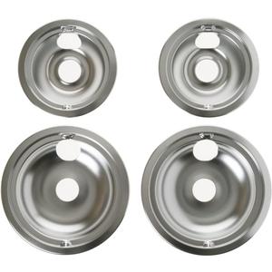 GE Appliances Range/Stove/Oven Drip Pan Set, 4-pack, GE Appliances Manufactured OEM Part,GE68C