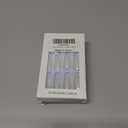 2 x White Press on Nails Shiny Glitter Design Medium Almond Fake Nails Bling False Nails for Women Girls Daily Wear Manicure 24pcs (0821-00, 0821-014)