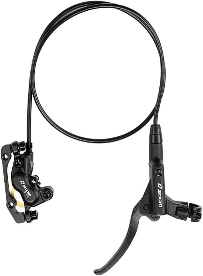 BUCKLOS Zoom MTB 4 Piston Hydraulic Disc Brakes Set, Left Front 850mm Right Rear 1550mm Mountain Bike Hydraulic Brake Aluminum Alloy Lever with Caliper is/PM Adapter (Pre-Bled)
