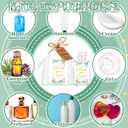 50 Sets Mini Hand Sanitizer Bottles Bulk 2oz Empty Hand Sanitizer Travel Size Wedding Favors for Guests with Organza Bags Thank You Tags for Woman Employees(Eucalyptus, Green)
