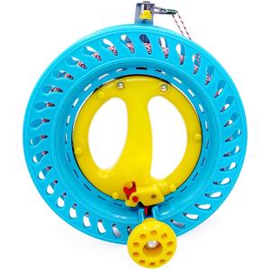 emma kites Lockable Kite Reel Winder 8.7inches(Dia) Smooth Rotation Ball Bearing Tool for Single Line Kite Flying