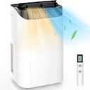 14000 BTU Portable Air Conditioner and Heater for Room up 700 Sq. Ft.,4-IN-1 Quiet Portable Ac Unit with Heater Dehumidifier Fan Function, Remote Control, Sleep Mode, 24H Timer (Black)