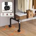 Rolling Clothing Racks for Hanging Clothes, Garment Rack for Clothes to Hang, Metal Portable Wardrobe Rack for Coats, Jackets, Shirts, Dress,Black