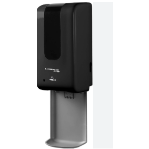 Automatic Hand Sanitizer/Soap Dispenser Touchless Electronic Motion Sensor Release for Gel & Liquid Solutions + Anti-Drip Catcher Tray & Large Capacity Refillable Tank of 1200ML/40OZ 16x13.3x30 CM, Black 