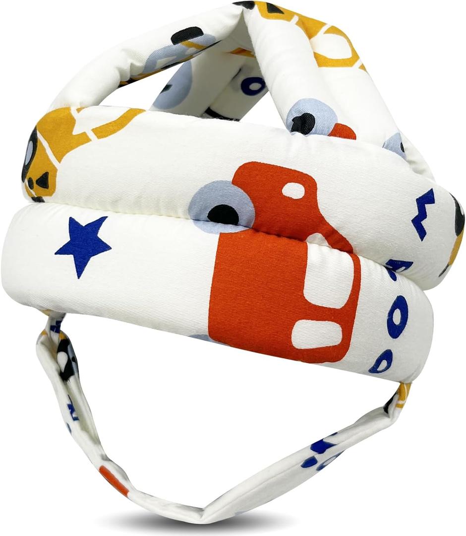 Baby Head Protector for Crawling Walking, Baby Helmet Adjustable No Bumps and Soft Cushion, Infant Safety Cap for Kid Learning to Walk Style K Baby Head Protector for Crawling Walking, Baby Helmet Adjustable No Bumps and Soft Cushion, Infant Safety Cap for Kid Learning to Walk Style K