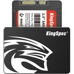 KingSpec 1TB SATA III SSD 6Gb/s, 2.5" SATA SSD with 3D NAND Flash, Internal Solid State Hard Drives, for Laptop and PC Desktop (R/W Speed up to 550/520 MB/s)