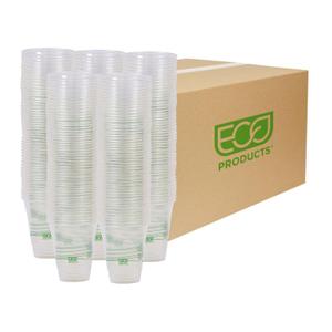 ECO PRODUCTS GreenStripe Clear Compostable 12oz PLA Plastic Cups, Case of 1000, Disposable Renewable Plant-Based Cold Cups, For Cold Drinks & Snacks, BPI Certified, ASTM Compliant. ECO PRODUCTS GreenStripe Clear Compostable 12oz PLA Plastic Cups, Case of 1000, Disposable Renewable Plant-Based Cold Cups, For Cold Drinks & Snacks, BPI Certified, ASTM Compliant.