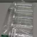 6 Pack 16 Ounce/500ml Plastic Jars Clear Slime Containers Wide Mouth Mason Jars Storage Containers with Screw Lids for Household Home Kitchen