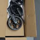 Collapsible Wagon Cart with Wheels Foldable - Folding Utility Heavy Duty Wagons Carts for Grocery Sports Garden Shopping Camping Wheelbarrows (Black, 120L)