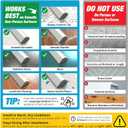 Shower Threshold Water Dam Barrier 40" - White Collapsible Shower Water Blocker - Guard for Walk in Shower - Water Guard Stopper for Floor - Shower Door Water Blocker - Triangular - By Hippo Dam