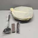 Todlabe Carbon Steel Wok, 13-Inch, Pre-Seasoned, Non-Stick, with Lid and Spatula, Flat Bottom, Ideal for Stovetop Cooking