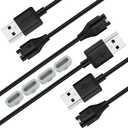 2 x 3 Pack Smartwatch Charger Cable Compatible for Garmin Approach S60/S62/X10,USB A Cable Compatible with Garmin Tactix Delta/EPIX 2/Swim 2/D2 Charlie/Quatix 5 Watch Accessories