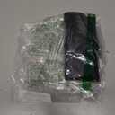 Zeelool Stylish Oversized Square Eyeglasses Frame with Non-prescription Clear Lens for Women Latanya ZJGA499974 (Zjga499974-01 Black-white)