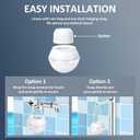 Bath Water Filter for Tub Faucet with Overflow, Up to 2,500 Gallons of Filtration, Removes Chlorine & Fluoride, Softens Hard Water, Improves Skin, Hair & Nail Health