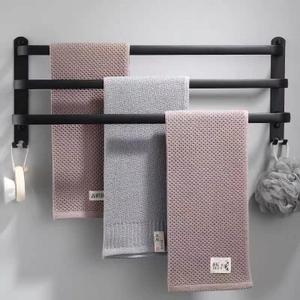 3 Tier Towel Bar Wall Mounted Bath Towel Rack Towel Storage Shelf for Bathroom 24 inch / 60 cm Towel Holder Towel Rail Towel Hanger