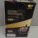 JOLLY CHEF 50 Pack 10 oz Gold Plastic Cups, Disposable Gold Glitter Plastic Cups Perfect for Wedding, Thanksgiving, Halloween,Christmas Parties