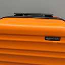 Amazon Basics 21" Hardside Carry-On Luggage, Hardshell Suitcase With Wheels, Expandable For Up to 25% More Space, With Scratch-Resistant Surface, Four Multi-directional Wheels, Orange