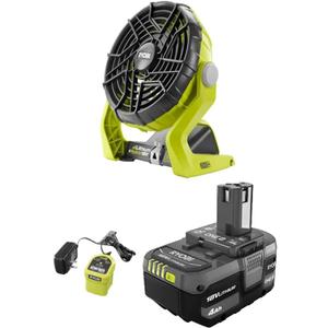 18-Volt ONE+ Cordless Hybrid Floor Dryer Fan 4.0 Ah LITHIUM+ Battery & Charger