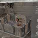 Fortella Cloud Castle Foldable Playpen, Baby Safety Play Yard with Whiteboard and Activity Wall, Indoors or Outdoors (Gray, 14 Panel)