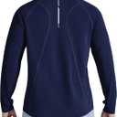 Men's Long Sleeve Sun Protection Swim Shirts UPF 50+ Rash Guard Quick Dry Lightweight Fishing Shirts for Beach Summer (Large, Navy Blue)