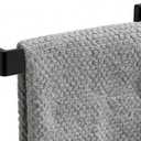 12 Inch Bathroom Towel Bar SUS304 Stainless Steel Matte Black Towel Holder Wall Mounted Heavy Duty Towel Rack Bathroom Towel Rod Modern Square Base Design(1, Matte Black, 12 Inch)