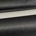 Ostrich Faux Leather Fabric, Embossed Vinyl, Textured Craft DIY and Upholstery PU Pleather - Cut by The Yard (Black)