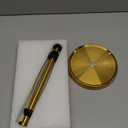 Paper Towel Holder Countertop, Gold Kitchen Accessories Decor, Stainless Steel, Weighted Base, Gold, Paper Towel Roll Holder Stand with Ratchet Mechanism for Kitchen Bathroom Farmhouse Essentials