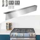 30" Slide-in Range Rear Filler Kit,Range Gap Filler, Stainless Steel Back Gap Cover for Stove, Stove Trim Kit Between Stove and Backsplash.