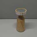 HD 8IN WOOD CANDLE HOLDER