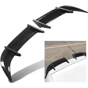 Car MK6 Rear Trunk Spoiler, AK Wind Pressure Reduction Tail Spoiler Lid Wing, 2PCS Carbon Fiber Style for MK6