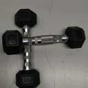 PAPABABE HEX Dumbbell Set 2.5-125lb, Rubber Encased Home Gym Dumbbells, Exercise & Fitness Weights Dumbbells for Women & Men, Hand Weight for Strength Training