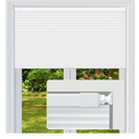 Cordless Cellular Shades, No Drill No Tools Light Filtering Honeycomb Shades, Pleated Blinds for Windows, Easy to Install, White 22" W x 48" H