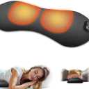 3 in 1 Electric Lumbar Support Pillow with Adjustable Height for Bed and Chair,Back Massager with Heat,Memory Foam Back Support Pillow for Lower Back Pain Relief,Waist Wedge Bolster for Car, Sofa