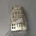 DN DECONATION Christmas Village House Decorations, Light Up Ceramic House Decor, Gold Christmas Town Building Figurines with Lights, Winter Decor for Table Centerpiece Xmas Gifts