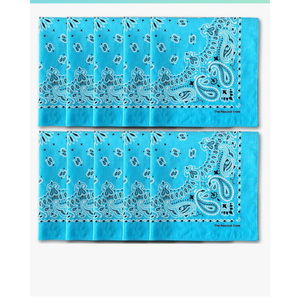 Colorful Bandanas  9 Pack – Premium Soft Cotton Designer Bandanas for Men and Women 100 cotton