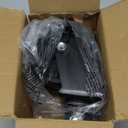 Rockane Dual 6'' Black Trailer Jack Swivel Caster Wheel Replacement, Heavy Duty 2000lbs Capacity with Pin for Soft Ground Roll, Fits Any Boat Hitch Camper RV- Black