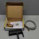 Bathroom Basin Tap Washroom Hot and Cold Mixer Tap Single Lever Bathroom Sink Faucet with 24Inch Water Supply Line, Matte Black