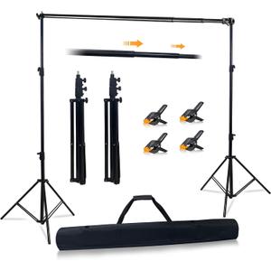 10x10ft Photo Backdrop Stand Heavy Duty Adjustable Support System